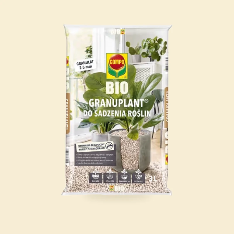 BIO GRANUPLANT do sadzenia roślin 3 litry Compo (granulat 2-5 mm)
