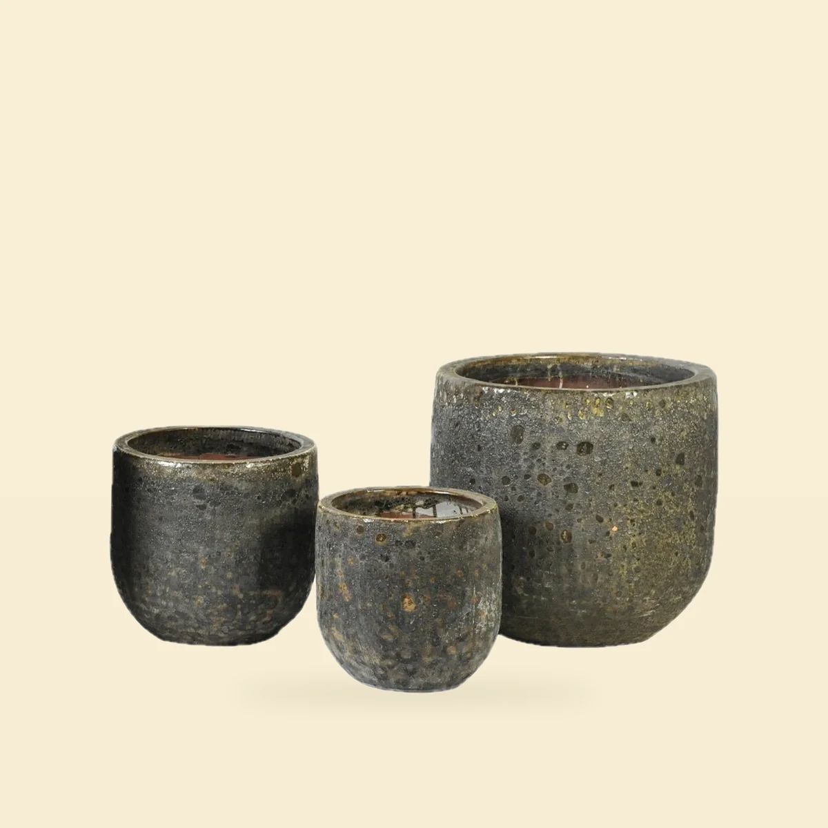 Doniczka Antique Low Bullet Vulcano 38x35 cm