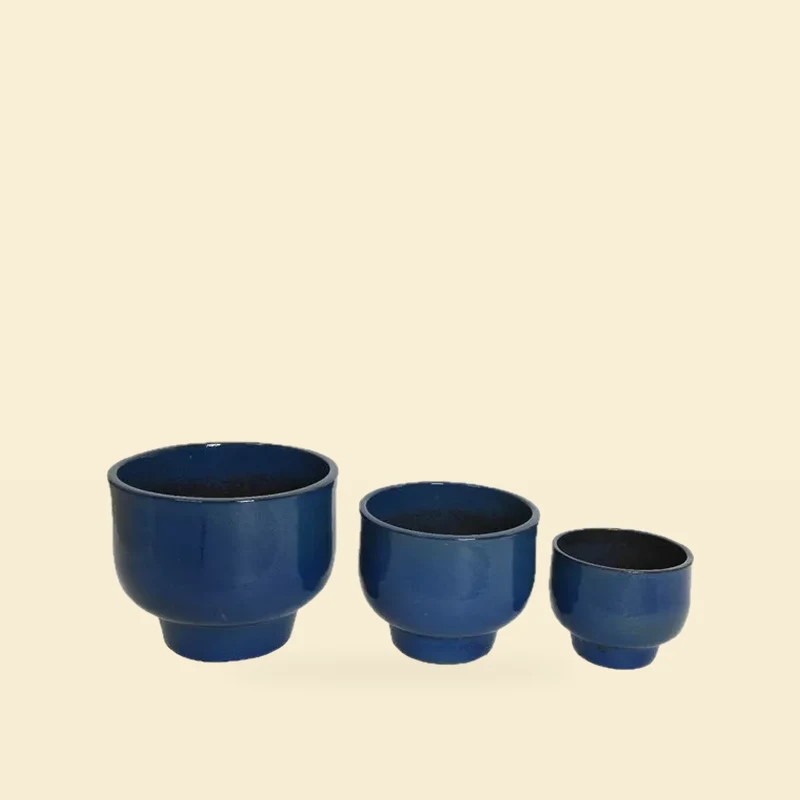 Doniczka Ceramiczna Mila Niebieski 50x50x40 cm
