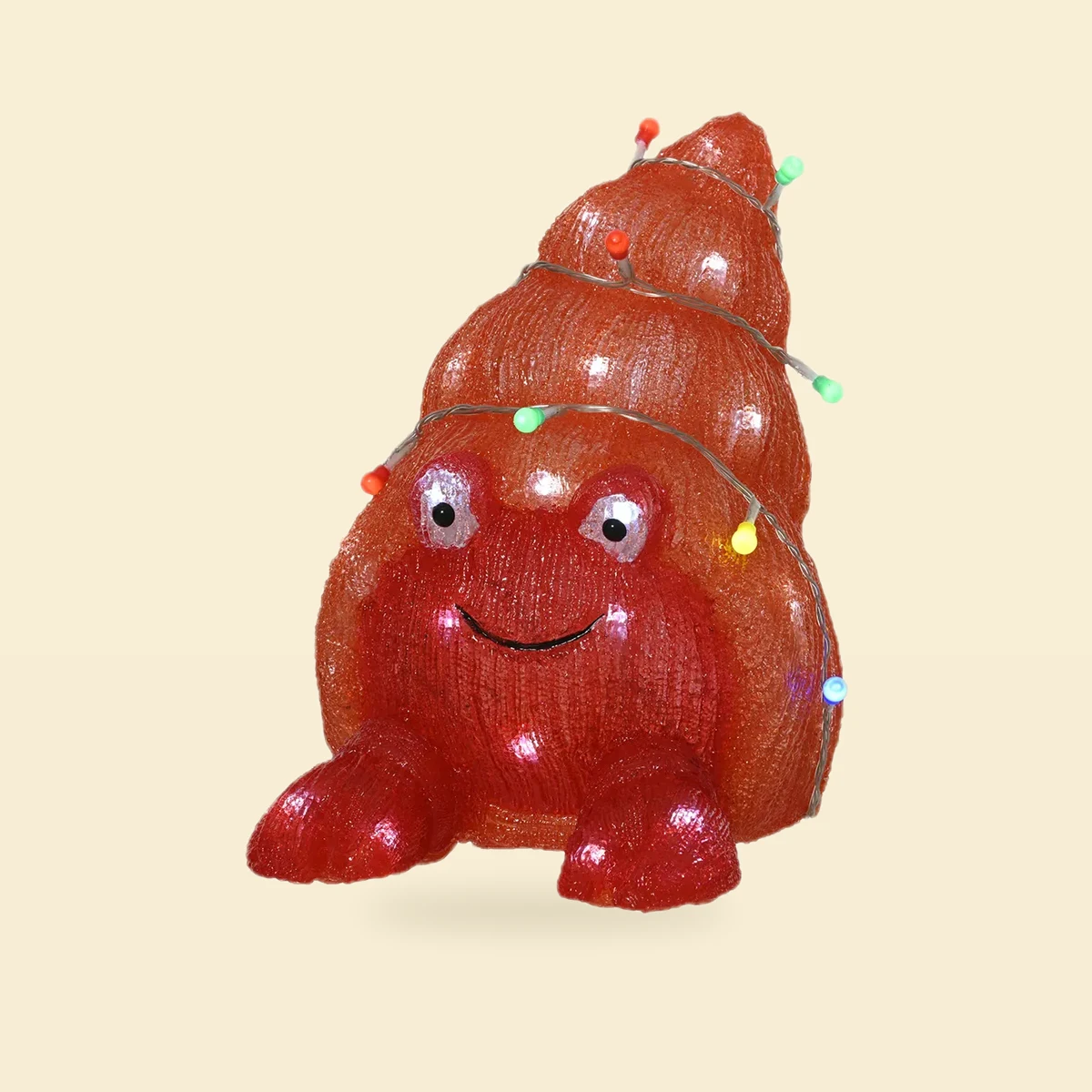 Figura akrylowa LED krab czerwony z lampkami 28,5 cm Figura akrylowa LED krab czerwony z lampkami 28,5 cm