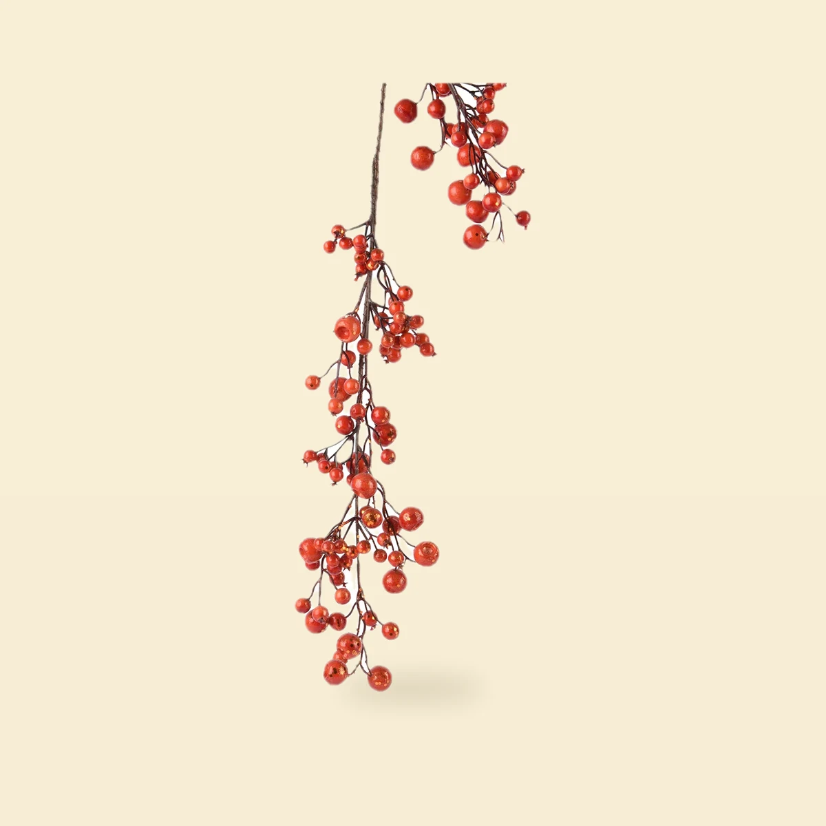 Girlanda z pomarańczowych kuleczek 130 cm