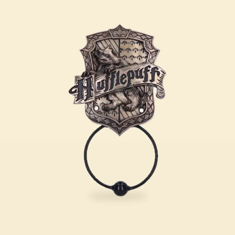 Hufflepuff kołatka na drzwi złota z czarną rączką – Harry Potter 24,5 cm