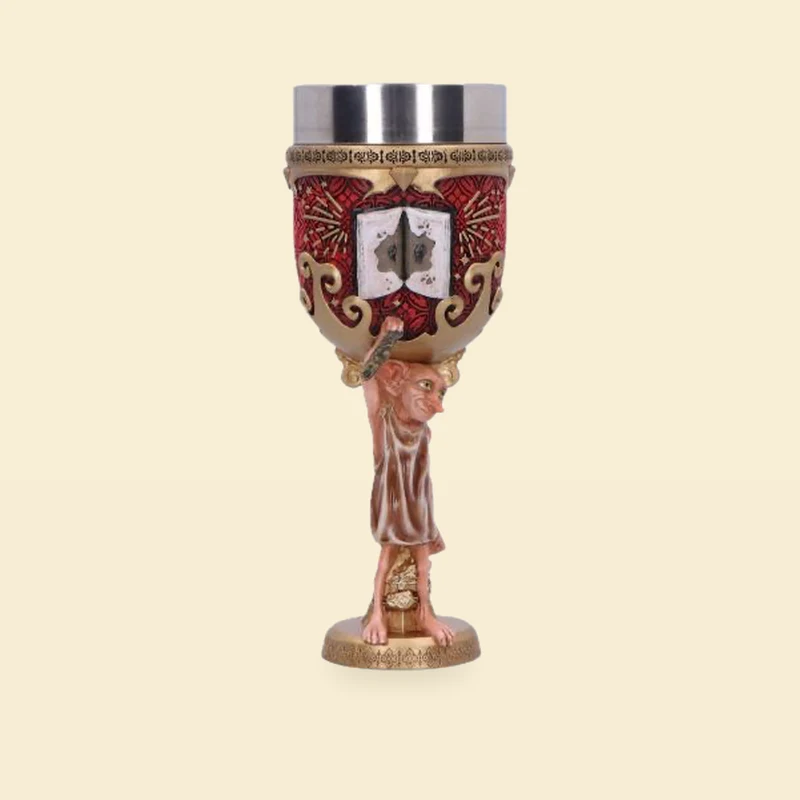 Kielich Zgredek złoto-czerwony metalowy – Harry Potter 19,5 cm Kielich Zgredek złoto-czerwony metalowy – Harry Potter 19,5 cm