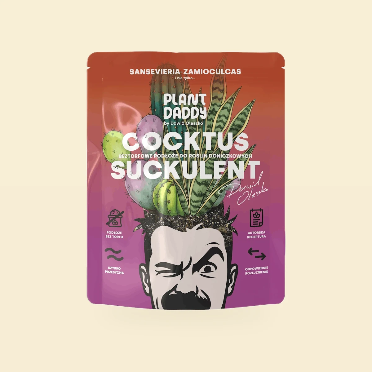 Mieszanka Ziemi Cocktus Suckulent Plant Daddy Litry Bez