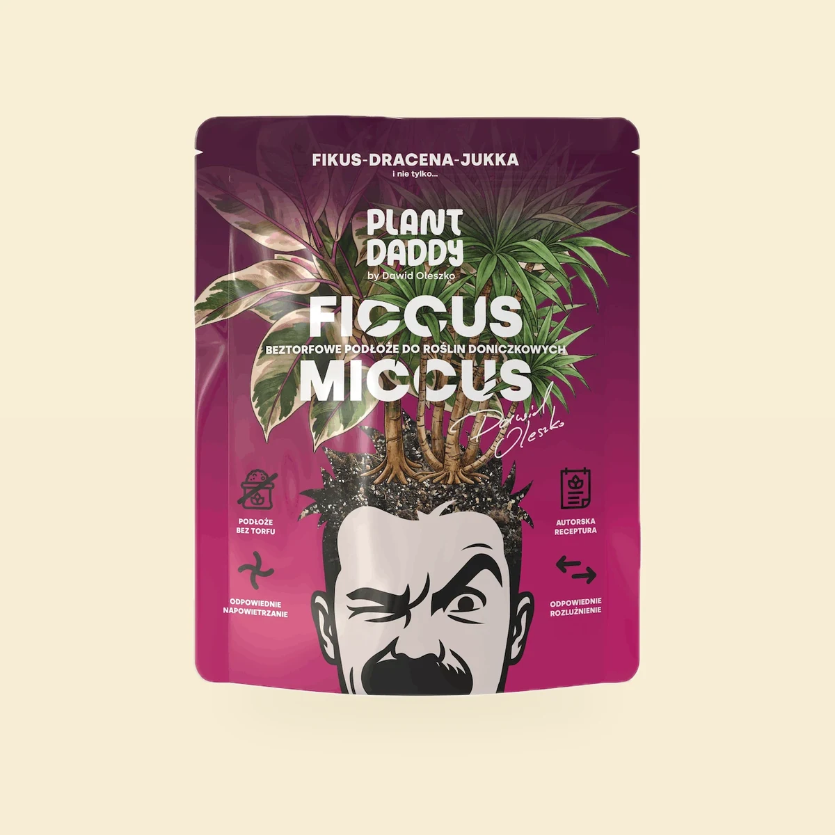 Mieszanka Ziemi Ficcus Miccus Plant Daddy Litry Bez