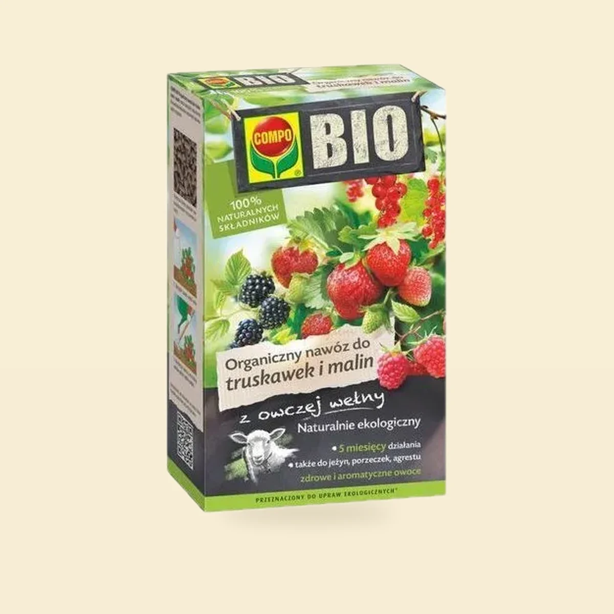 NAWÓZ BIO ORGANICZNY DO TRUSKAWEK 750 g COMPO BIO