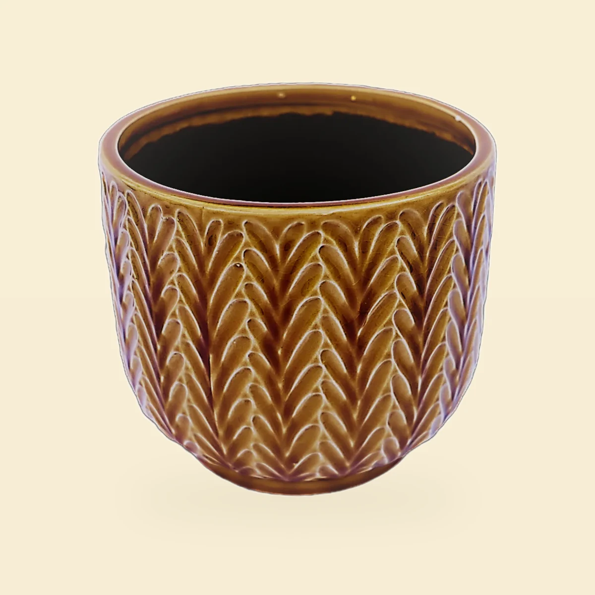 Os Onka Ceramiczna X Cm Brazowa Bez