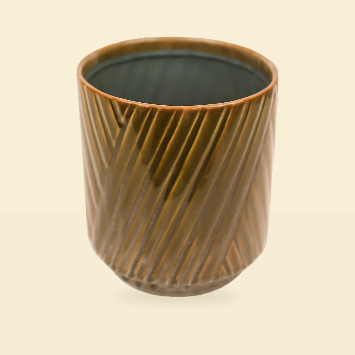 Osłonka Ceramiczna 14,5x17 cm Brązowy