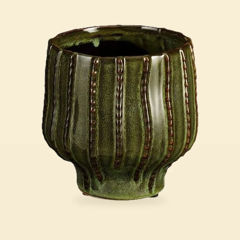 Osłonka ceramiczna Cathy zielona - 6 rozmiarów
