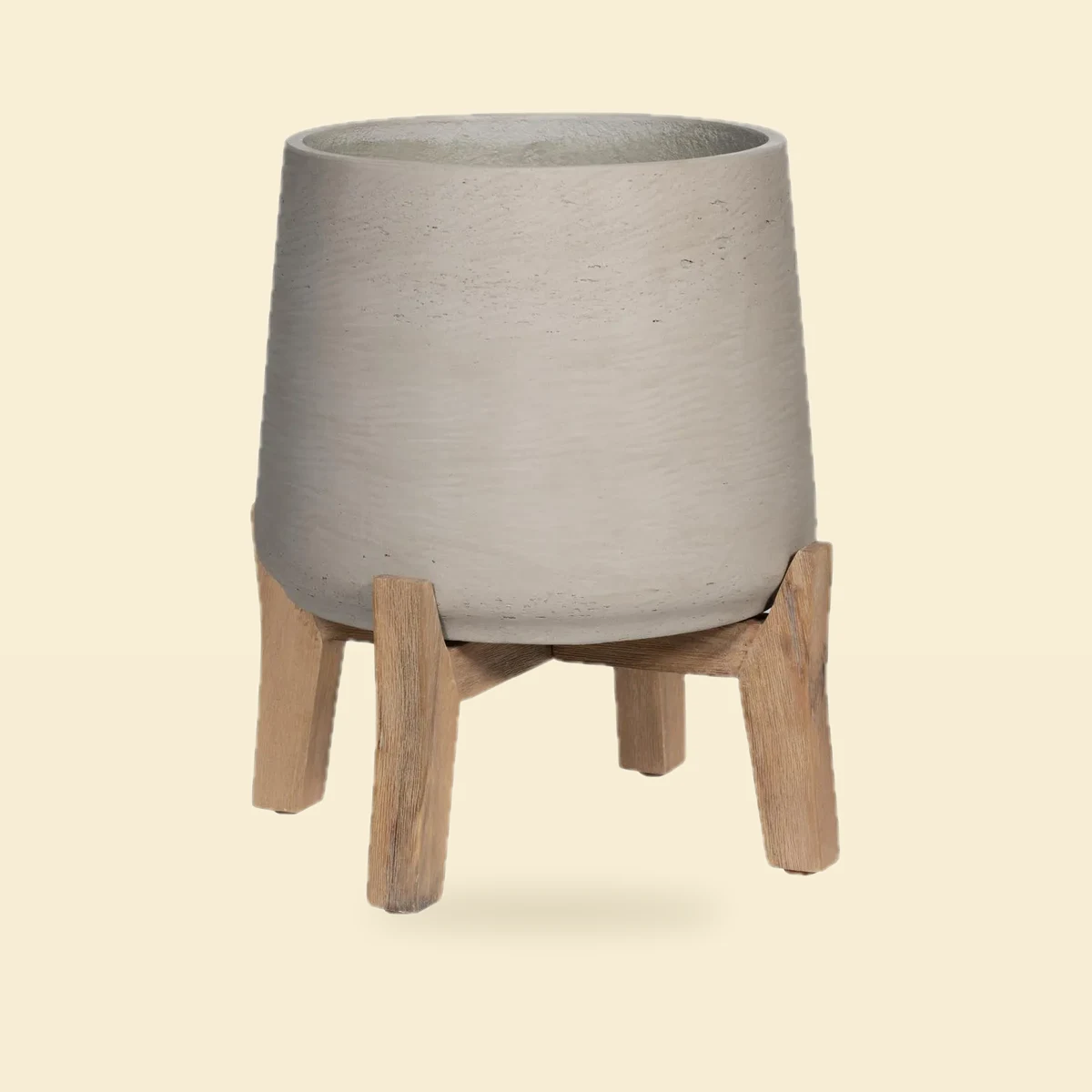 Osłonka Na Niskich Nogach Patt Xl 28x29 cm Grey Washed