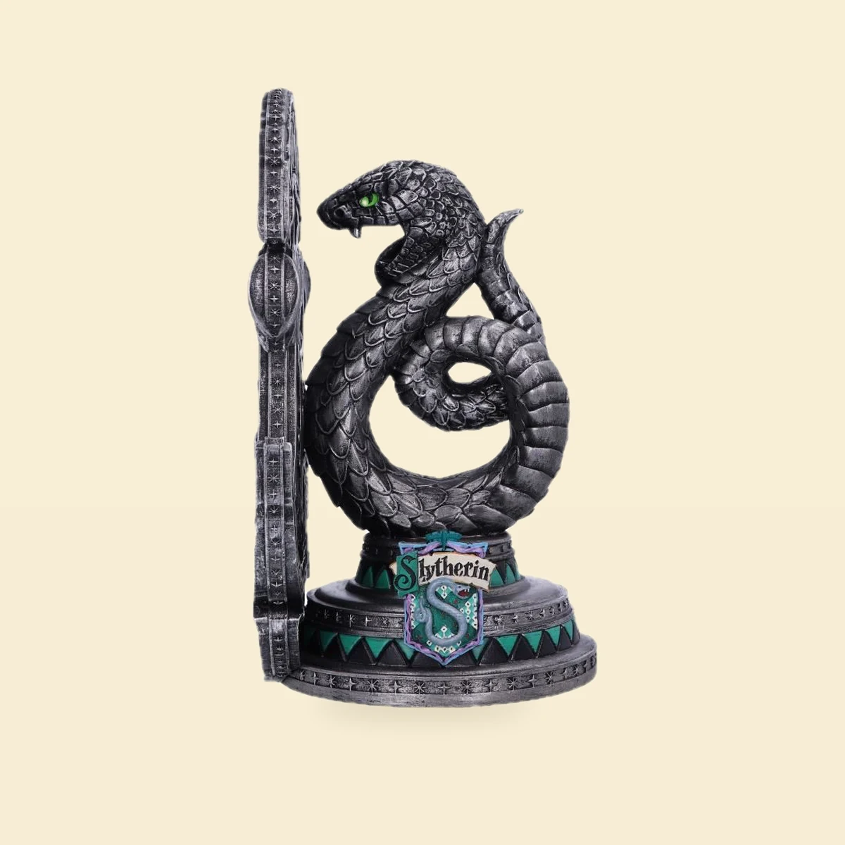Wąż Slytherin z herbem stoper do książek, podpórka – Harry Potter 20 cm