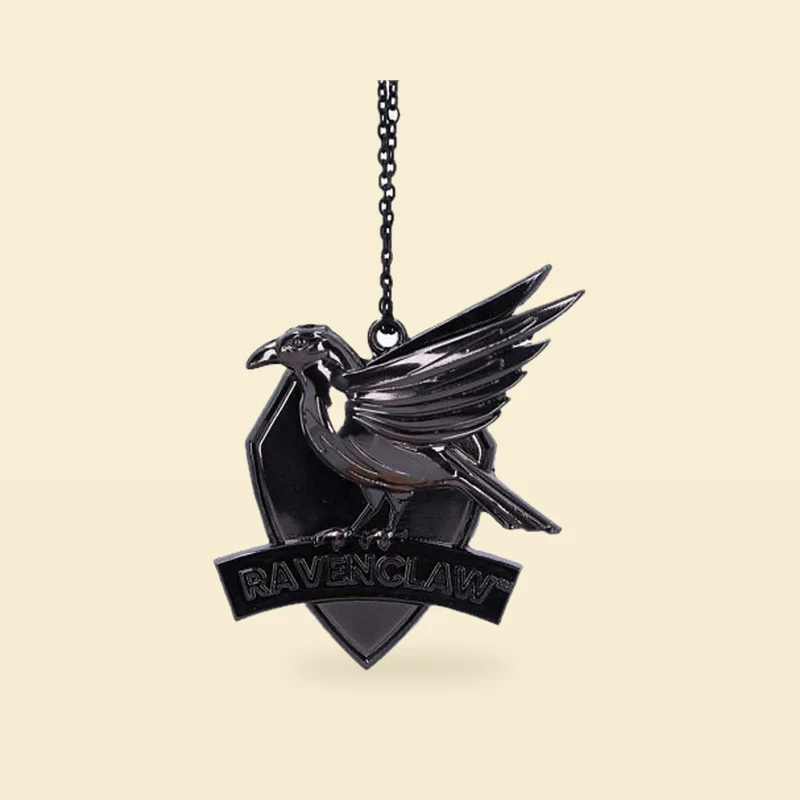 Zawieszka Ravenclaw tarcza z orłem srebrna metalowa – Harry Potter 7,5 cm