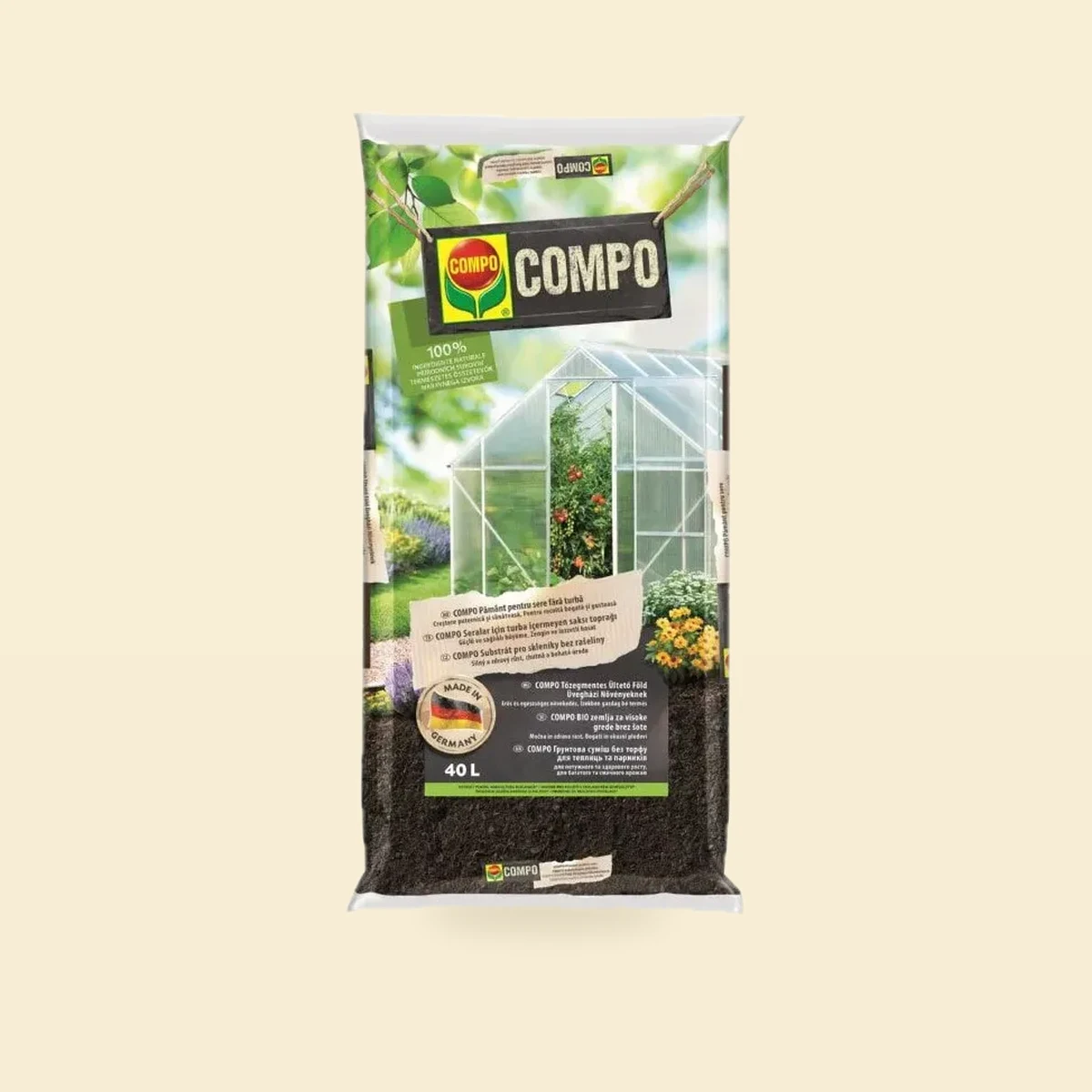 Ziemia Bio Uniwersalna Beztorfowa 40l Compo