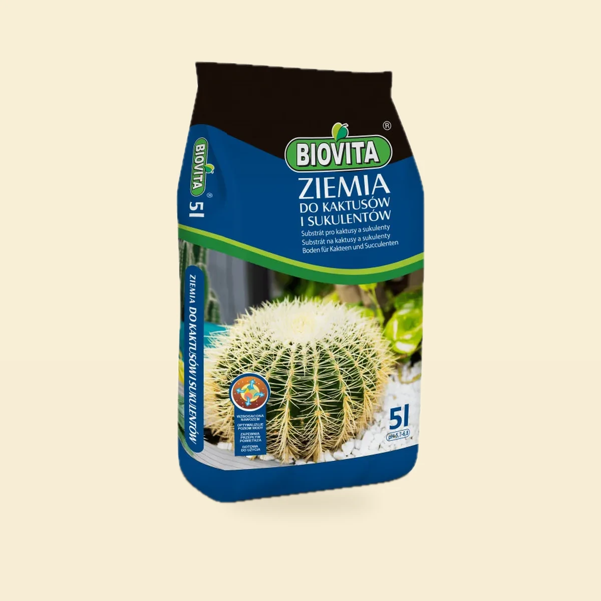 Ziemia do kaktusów i sukulentów Biovita 5 litrów