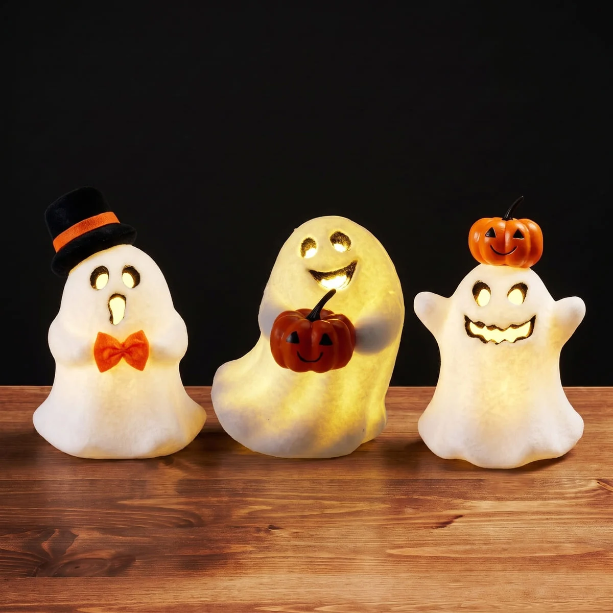 Duch LED z dynią / w kapeluszu mix – Halloween Duch LED z dynią / w kapeluszu mix – Halloween