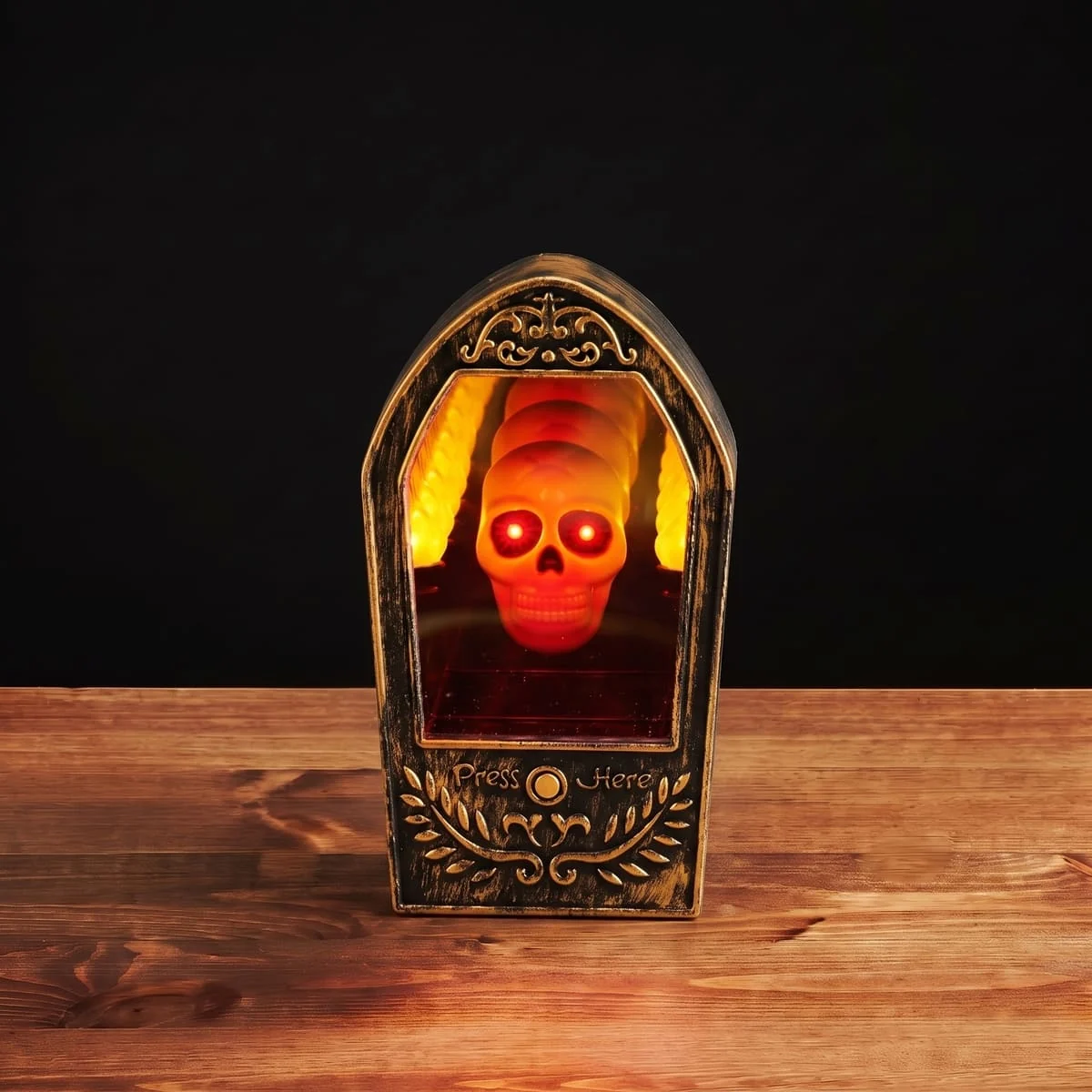 Dzwonek do drzwi z czaszką i dźwiękiem – Halloween Dzwonek do drzwi z czaszką i dźwiękiem – Halloween