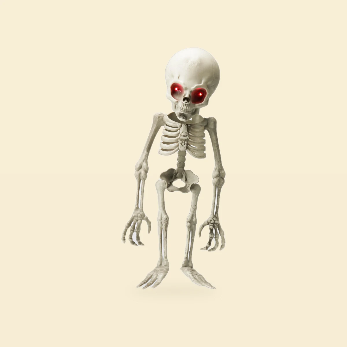 Kościotrup z czerwonymi oczami LED mały – Halloween