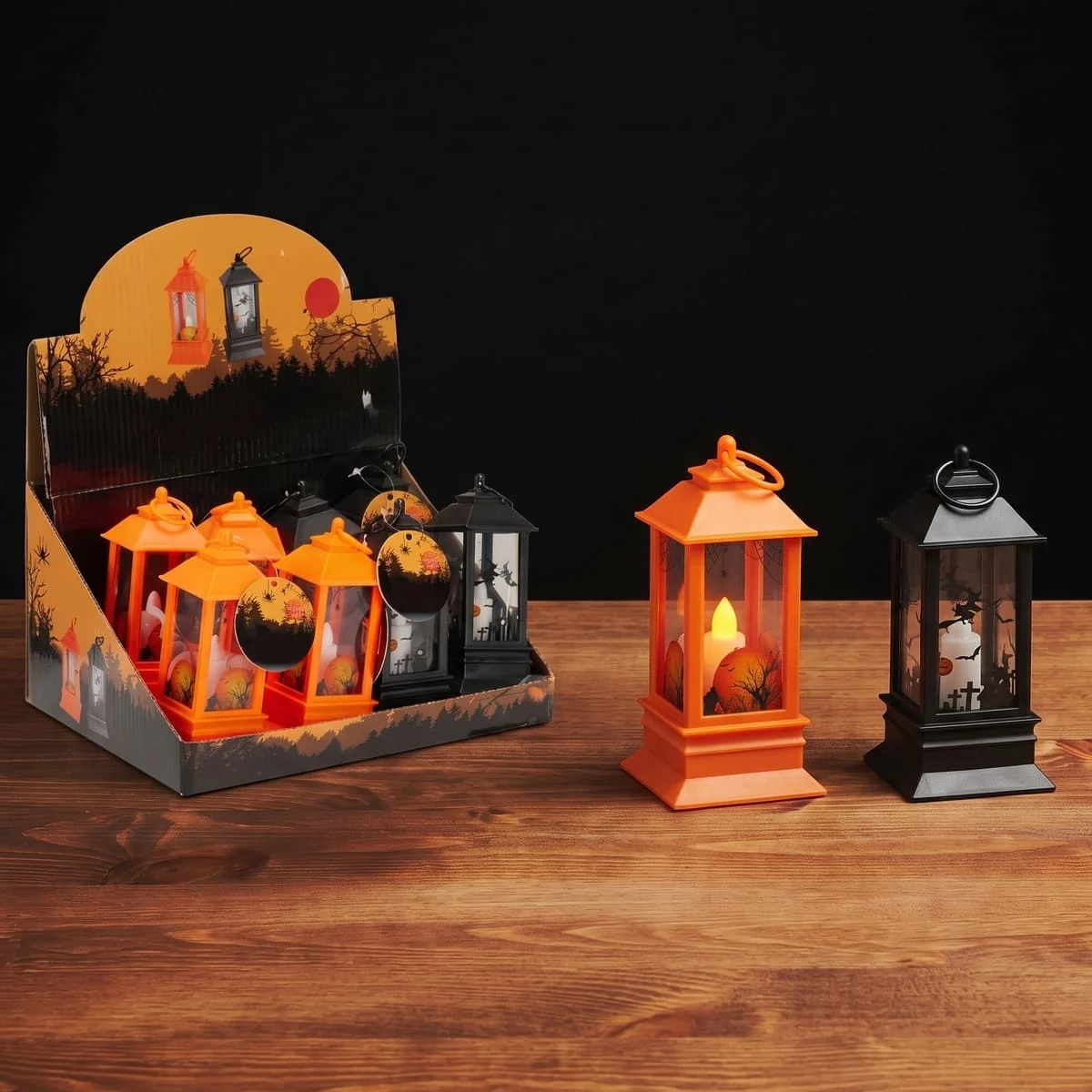 Latarnia LED na baterie mix – Halloween