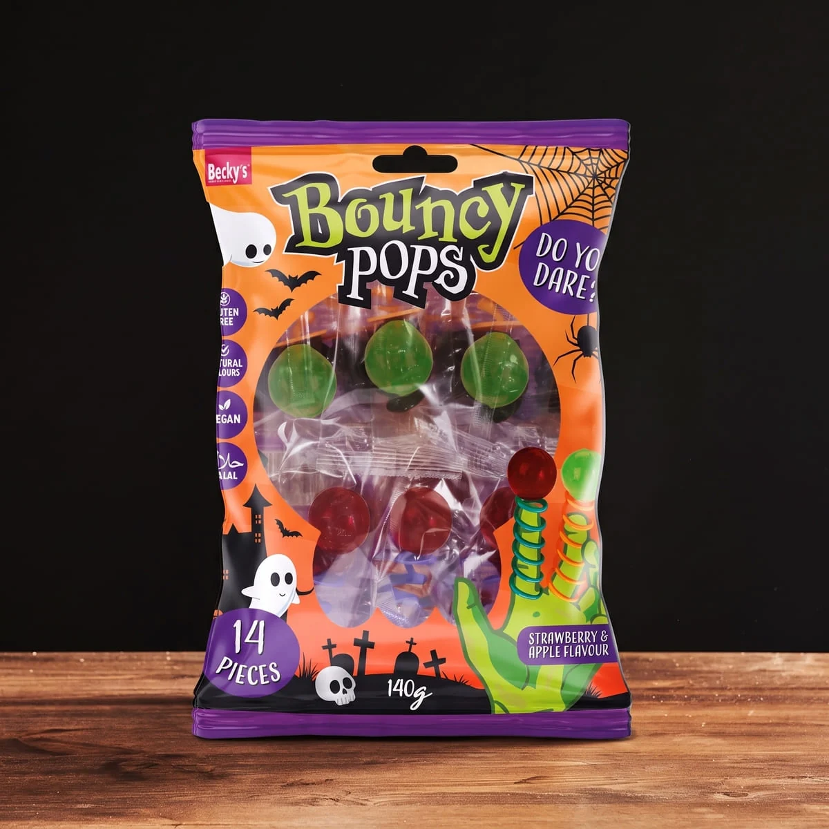 Lizaki na sprężynkach Bouncy Pops Becky's – Halloween