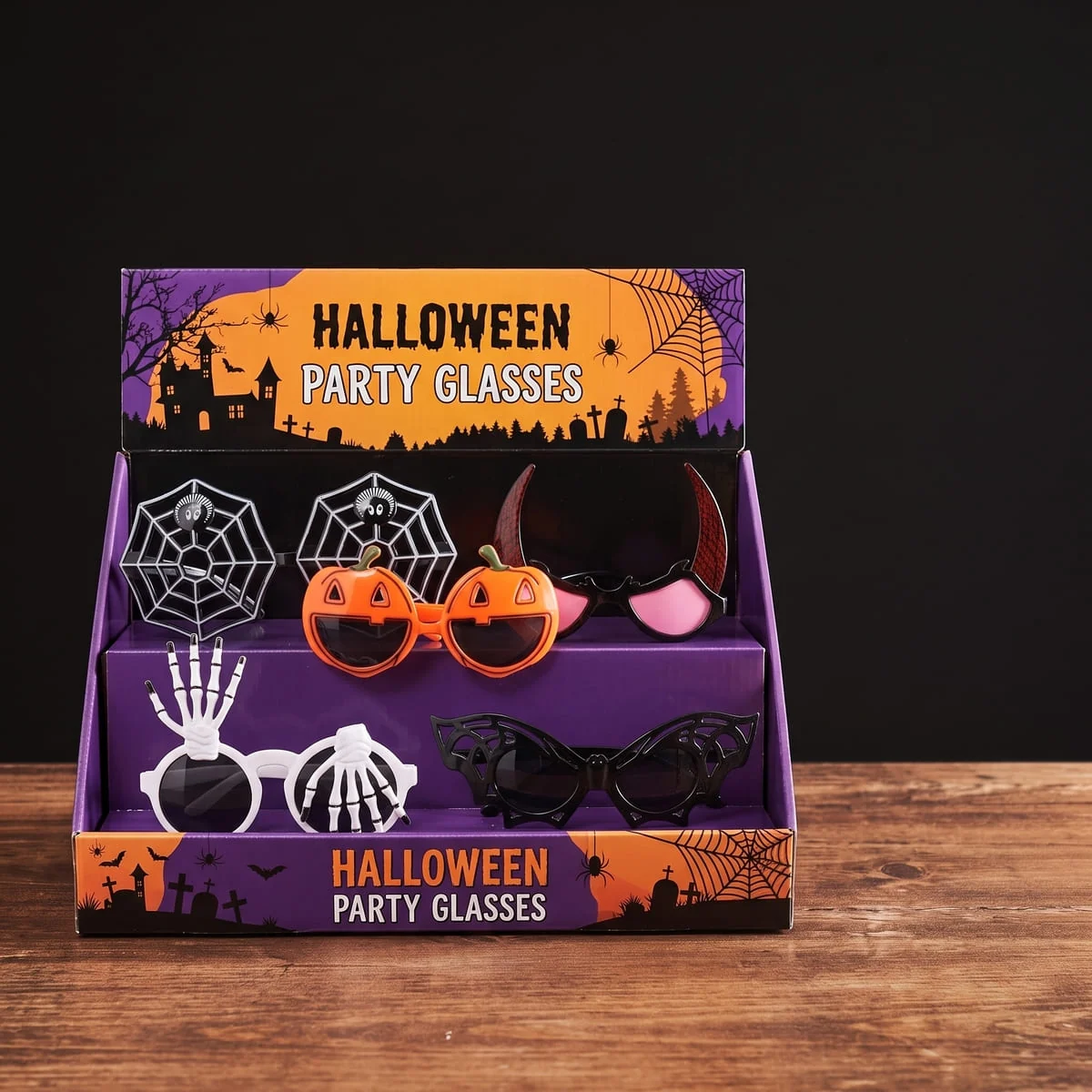 Okulary imprezowe mix kształtów – Halloween Okulary imprezowe mix kształtów – Halloween