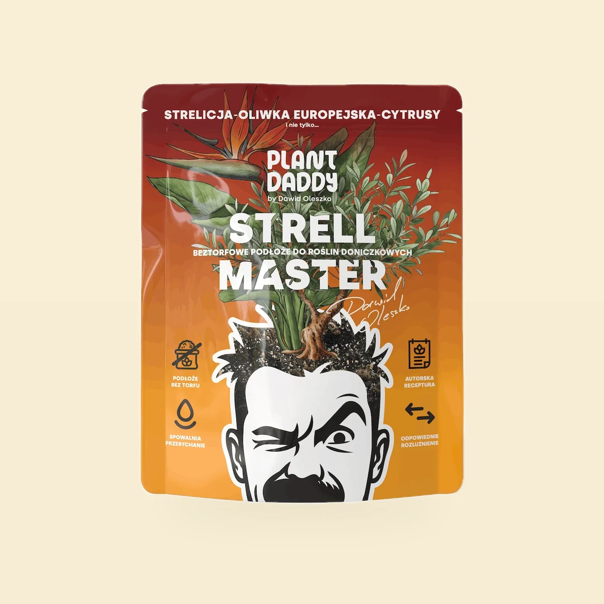 Mieszanka ziemi Strell Master Plant Daddy, 3 l, przód opakowania